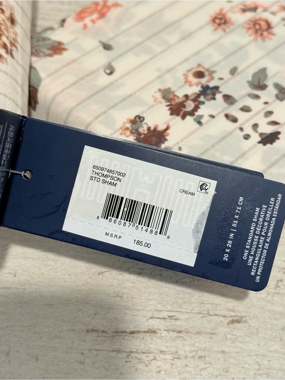 Ralph Lauren Thompson Floral Stripe Set Of 2 Standard Pillow Shams $370 NWT - Picture 7 of 13